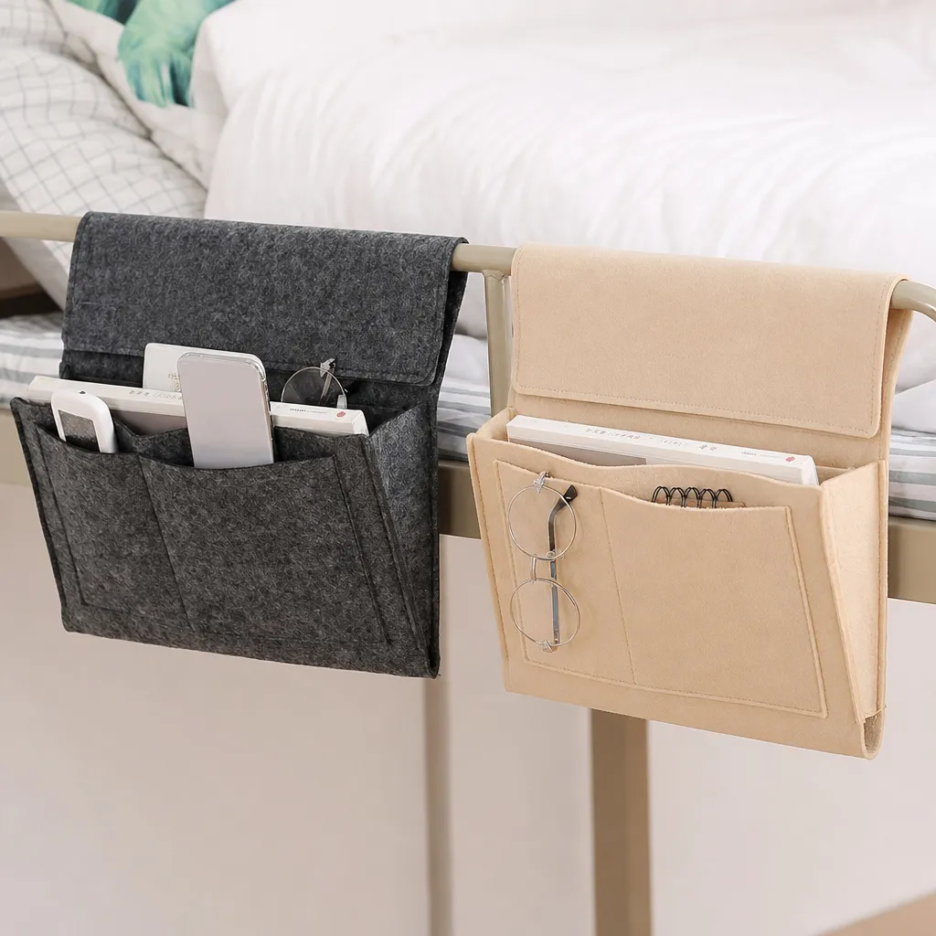 Felt Bedside Storage Bag
