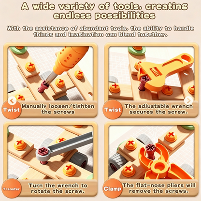 Kids' Electric Drill Screw Building Set
