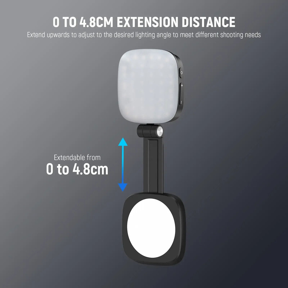 💖Magnetic Selfie Light for MagSafe iPhone – Foldable LED Ring Light with Mirror & Stand 📱💡