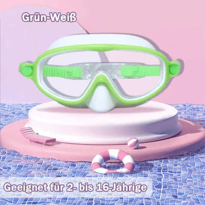 HD Large Frame Kids Swimming Goggles, Waterproof & Anti-Fog