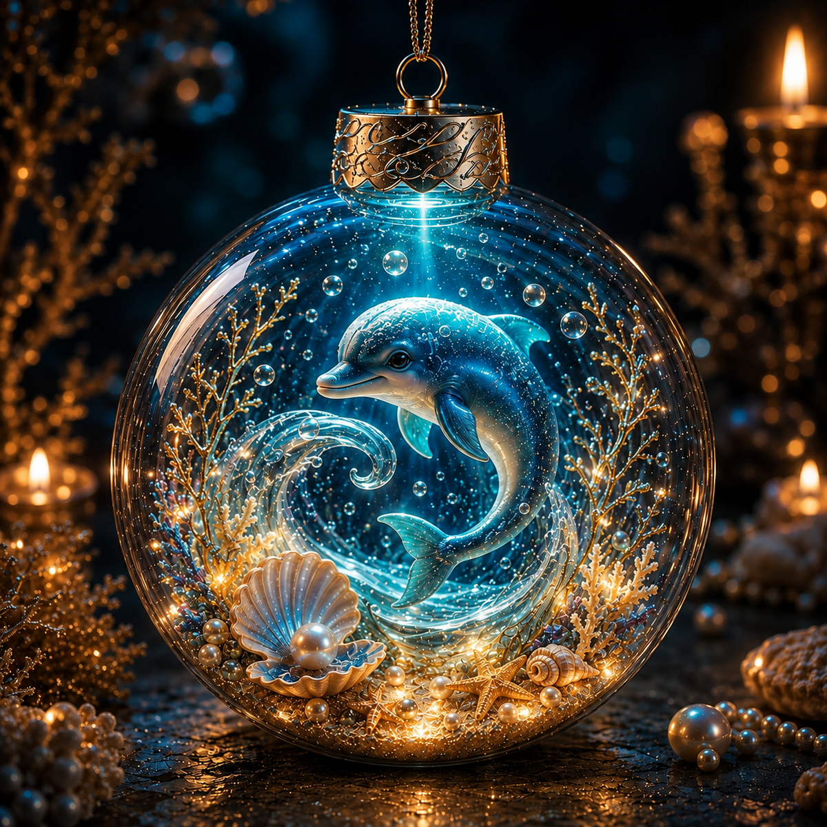 🌊✨Ocean Series Illuminated 3D Model Decorations