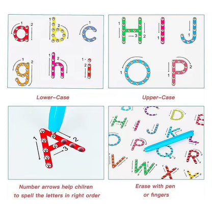 🔥LAST DAY 49% OFF - 2-in-1 Double Sided Magnetic Alphabet Edition