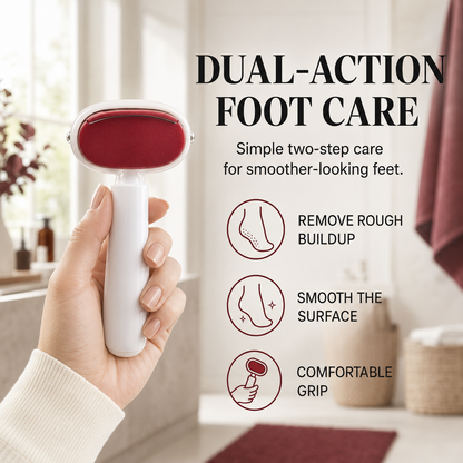 Dual‐Sided Foot Callus Remover, Replaceable Stainless Steel Blade Foot Scraper 🦶