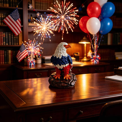 🔥Last Day 49% OFF - 🦅🌙U.S. 250th Eagle Stained Table Lamp✨