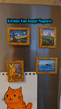 🔥Last Day 💖Van Gogh Inspired Fridge Magnet Set