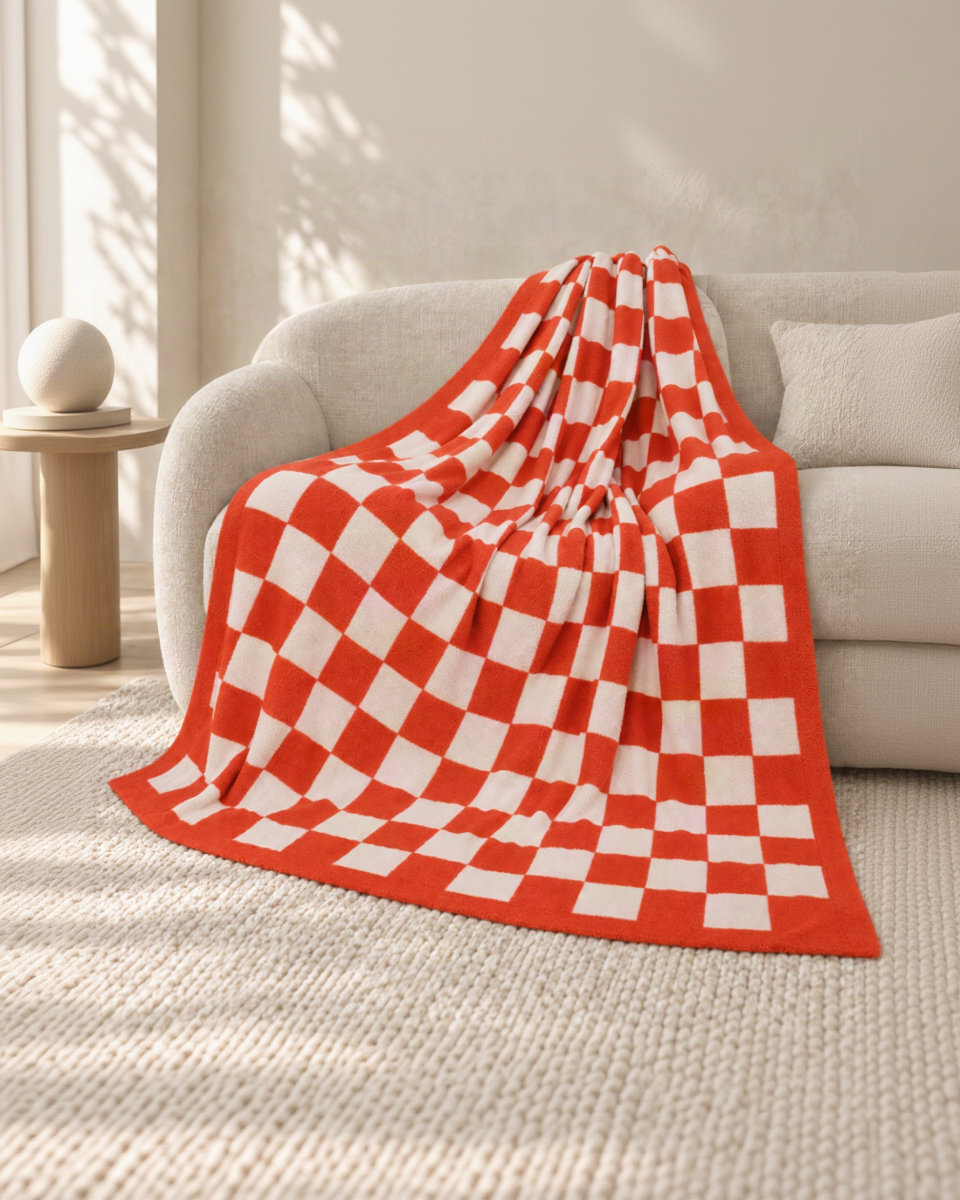 The Fleece Checkerboard Throw