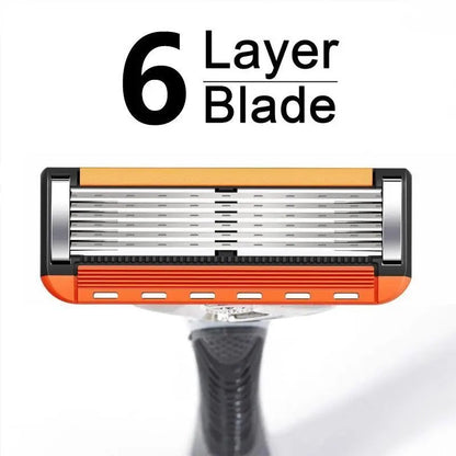Cartivoe™ 6-Blade Razor Refill Kit for Men – Choose 24, 48 or Handle Bundle 🪒