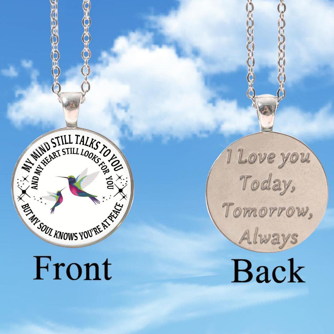 ❤️‍🔥Last Day - My Mind Still Talks To You Memorial Necklace, In Memory Of Gift💕