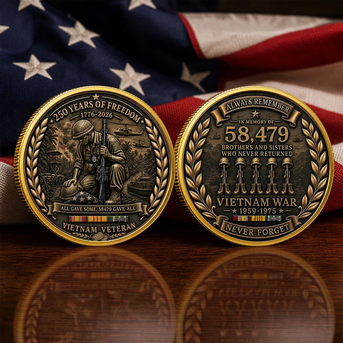 🔥Hot Sale 49 % OFF🔥Vietnam Veteran America 250th Anniversary Commemorative Coin