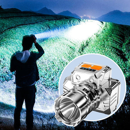 🎁🐟 [Bright Gift: Hot Sale 80% OFF👍 – Limited Time!⏰] Portable Waterproof Smart LED Headlamp – Outdoor Fishing Essential, Motion Sensor, USB Charging. Hands-Free & Reliable! 🔦💧✨（副本）