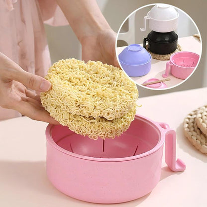 Microwave Safe Ramen Bowl with Lid for Instant Noodles