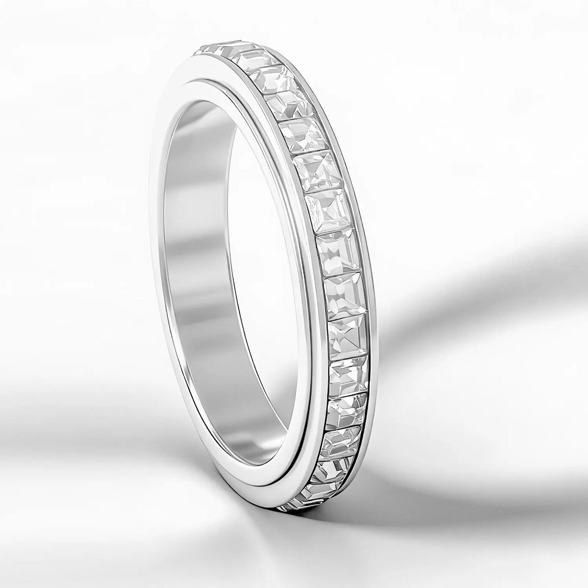 💥New Arrival | September Laurel Anxiety Rings for Women and men Titanium Steel Spinner Fidget Band