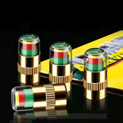 4Pcs Car Tire Pressure Monitor Valve Stem Caps