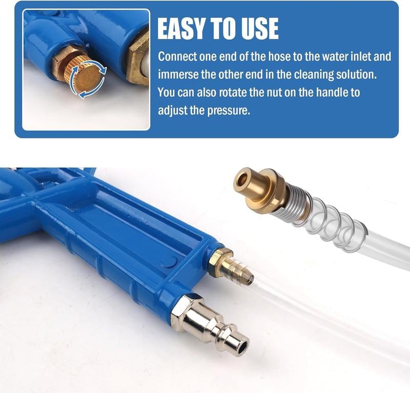 🛠️💧High-Pressure Pneumatic Air Blow Gun with Extended Nozzle for Engine & Mechanical Deep Cleaning