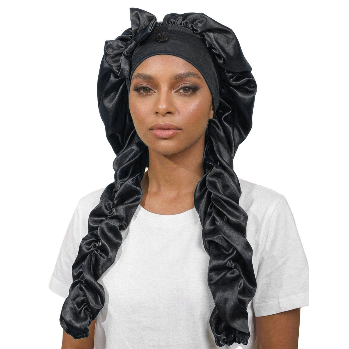 🔥 Silk Bonnet for Long Curly Hair