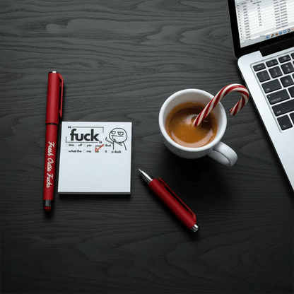 💥Last Day Promotion 50% OFF💝Mental Checkout Bundle | Fresh Outta Fucks Stress-Relief Ballpoint Pen + Rant Pad | Office Christmas Gift Exchange