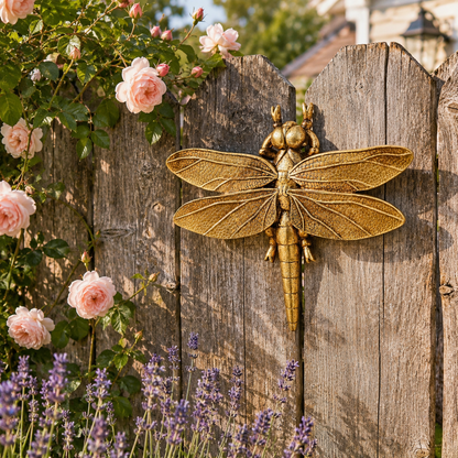 Golden Bee Wall Decor 🐝 – 3D Whimsical Insect Art