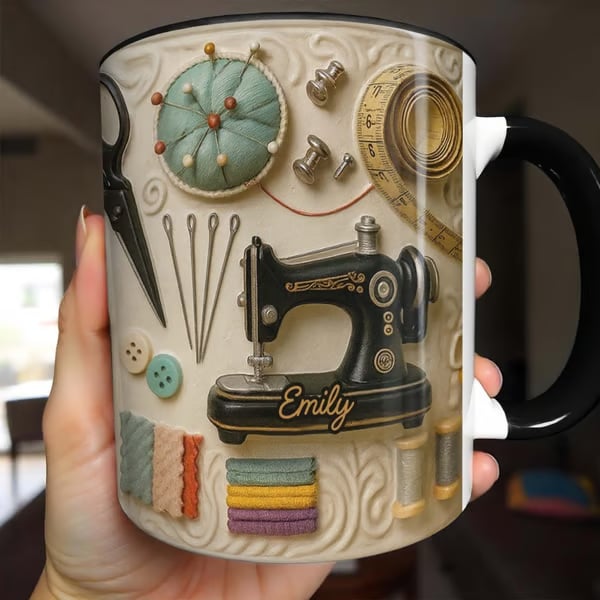 Sewing Theme Mug - Perfect Gift For Creative Souls With Sewing