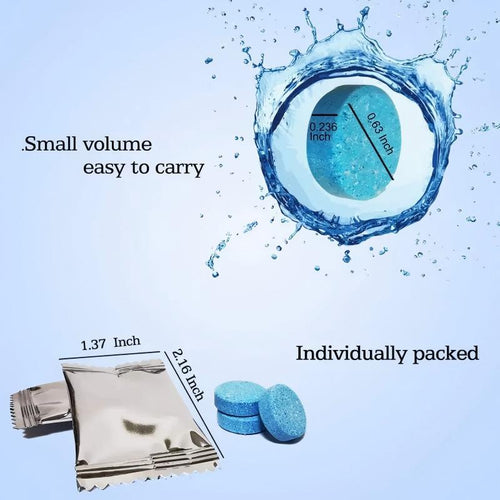 Car Windshield Washer Concentrate Tablets 1 Pack Makes 52.5 Gallons (1 Tablet 1.05 Gal) Winter Use