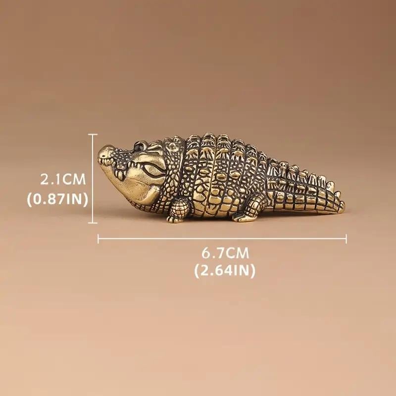 🔥LAST DAY 49% OFF - ✨Cute Fat Copper Alligator Statue