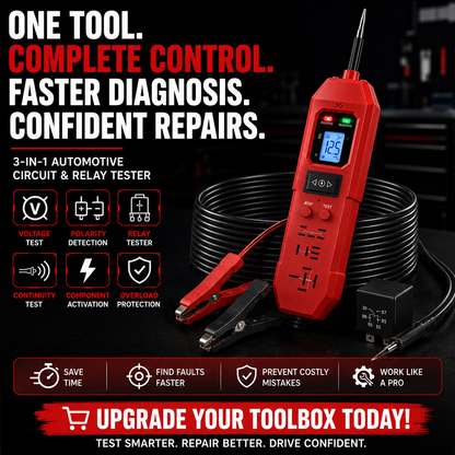 🔧 3-in-1 Automotive Power Circuit Probe & Relay Tester – 12V/24V Electrical Diagnostic Tool🚚