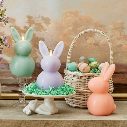 🐰✨Flickering LED Flame Bunny Candle - AA Batteries