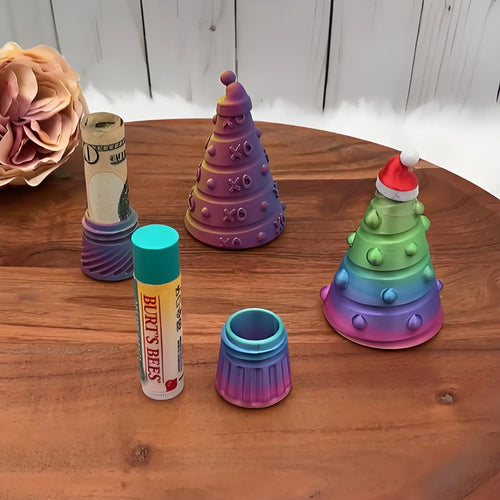 🔥LAST DAY SALE 49% OFF🎄3D Printed Christmas Tree Stasher Ornament💸