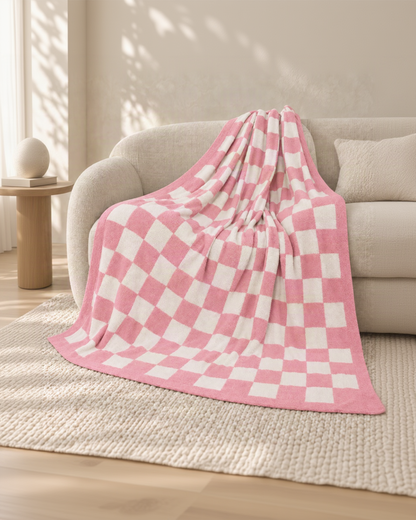 The Fleece Checkerboard Throw