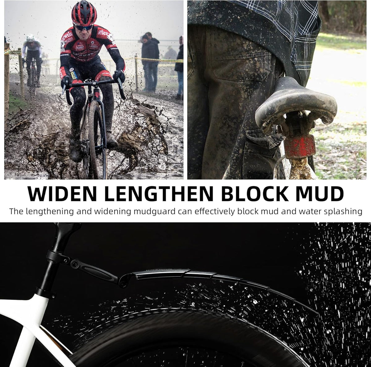 🚲 ROCKBROS Retractable Bike Mudguards