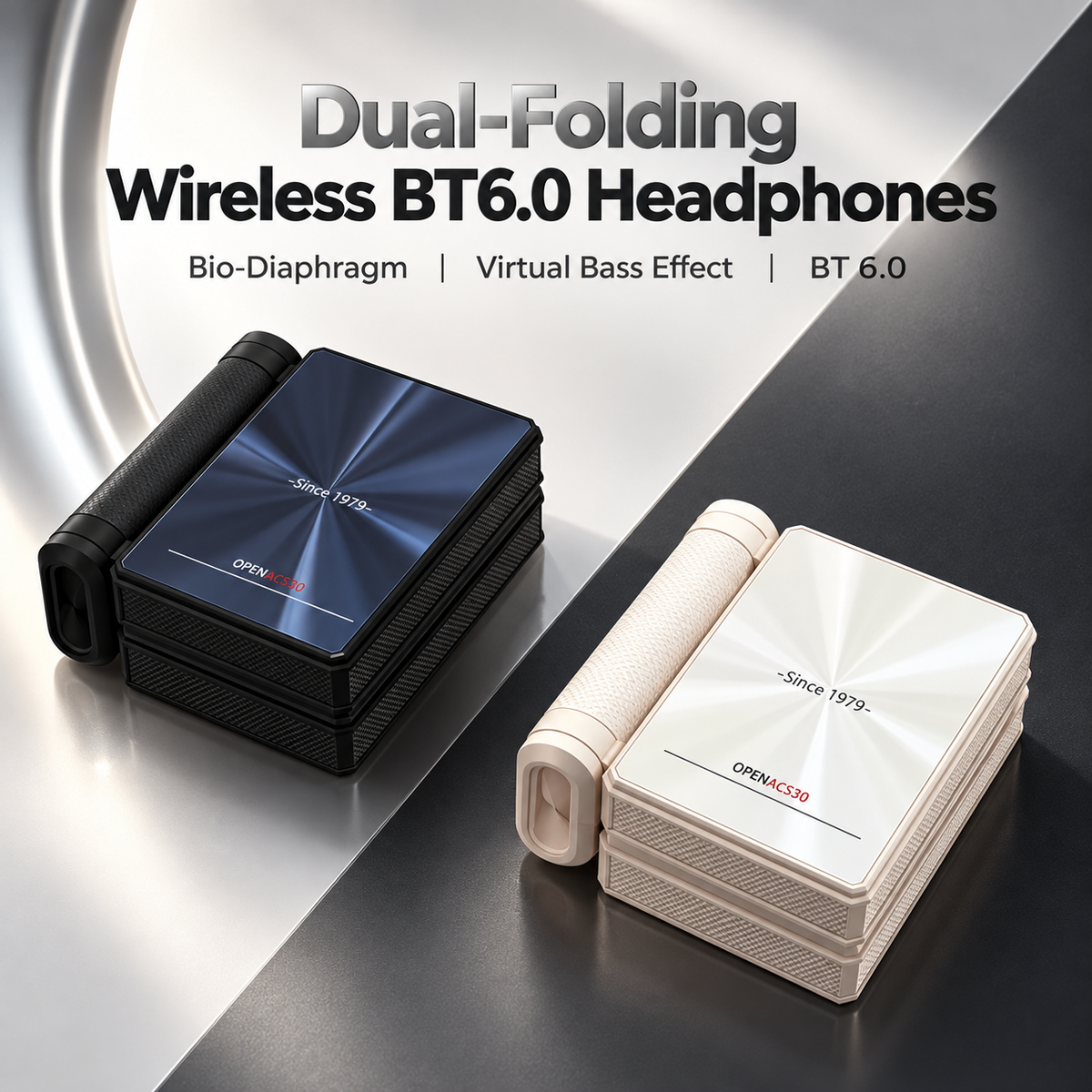 🔥Ear Buds  - Headphones Bluetooth with Dual-Fold Design