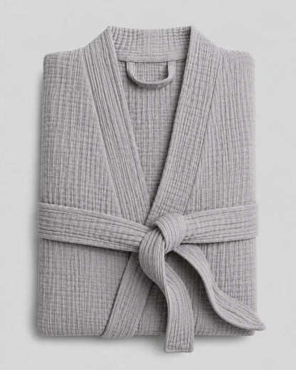 The All-Season Bathrobe - 100% Muslin Cotton