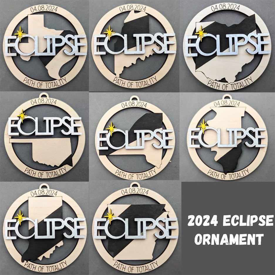 Solar Eclipse 2024 Ornament