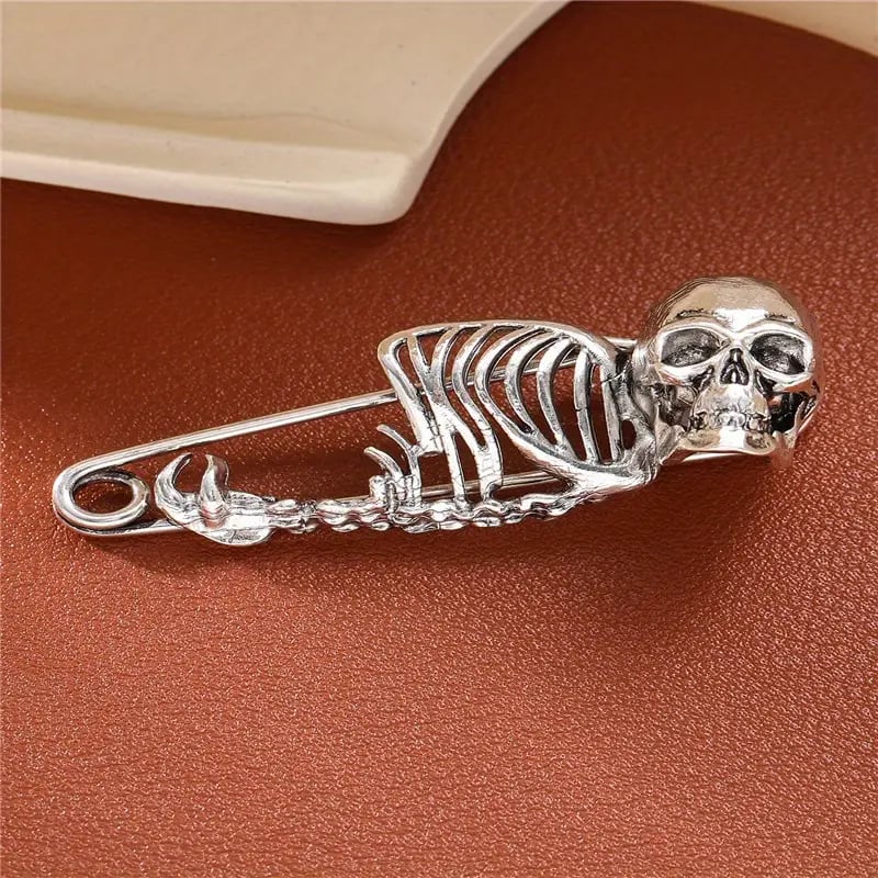 🔥🎁 - 🧷Mystical Skull Pin Brooch - Gothic Style Jewelry