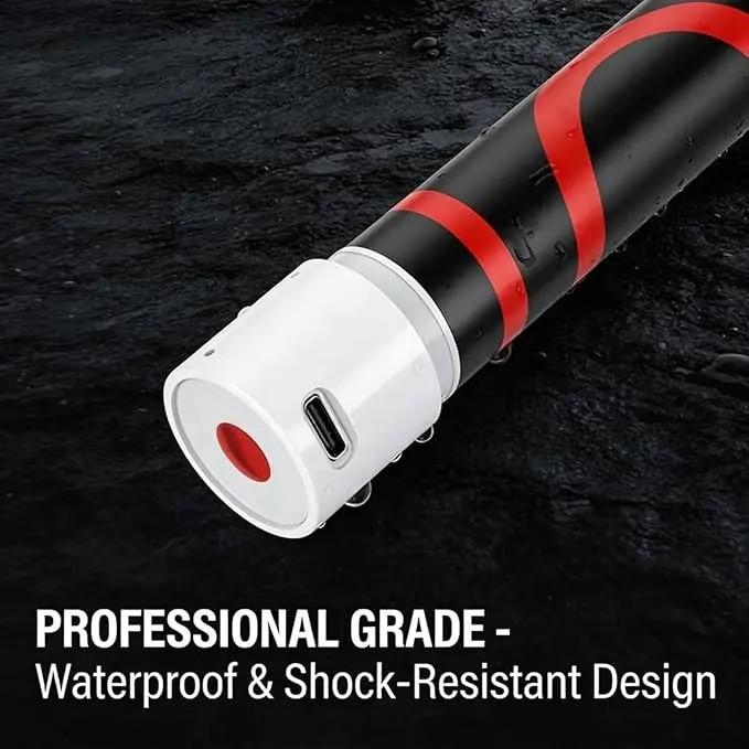 Bendable LED Flashlight Stick – 27" Flexible Rechargeable Waterproof LED Work Light, High Lumen Hands-Free Inspection Light for Car Repair, Under Hood, Garage, Mechanic, DIY, Party, Camping & Emergency Roadside