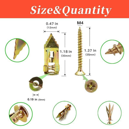 🔥Last Day 49% OFF - 🛠️Self Drilling Drywall Anchors with Screws Kit