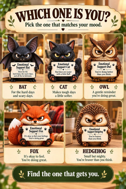 ⏳ Last Day: 49% OFF – Emotional Support Animals (5 Grumpy Styles) 🐾