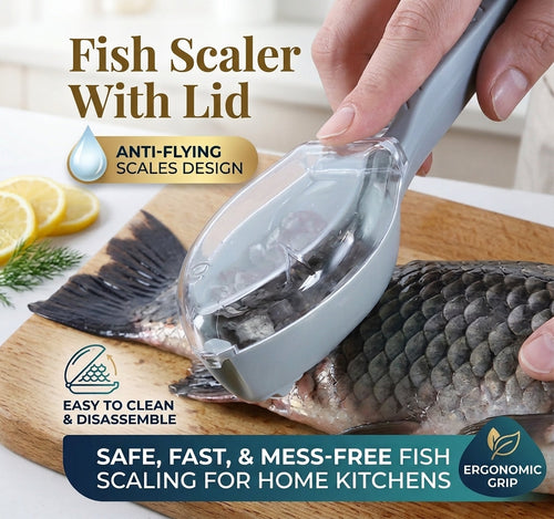 🐟 Fish scaler with lid✨
