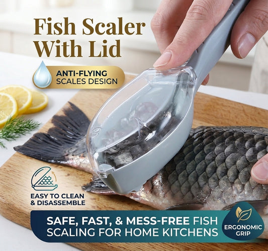 🐟 Fish scaler with lid✨