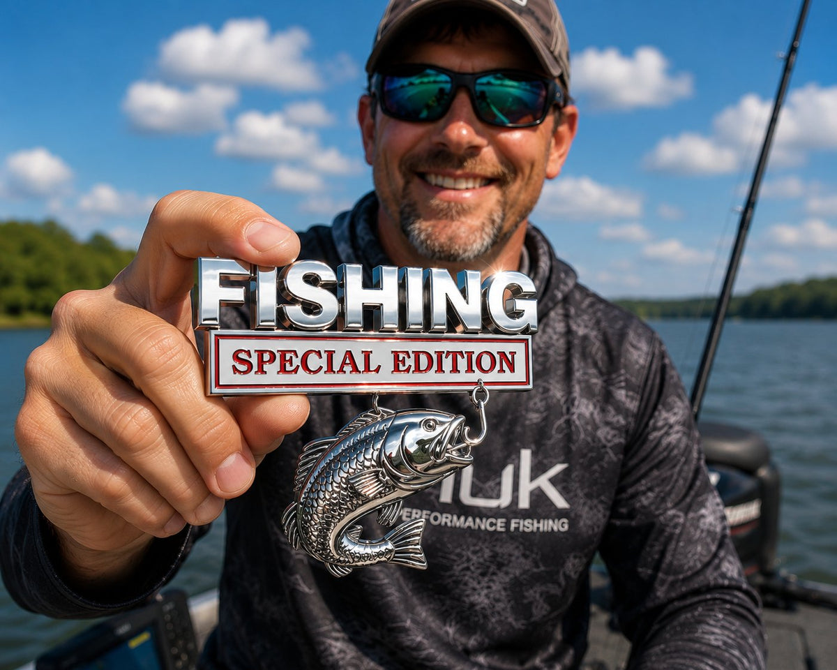 🔥Hot Sale 49% OFF- 🎣 Fishing Special Edition Premium 3D Metal Vehicle Emblem Badge
