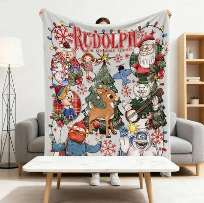 2026 Hot Sale🎄 Rudolph the Red-Nosed Reindeer Christmas Blanket