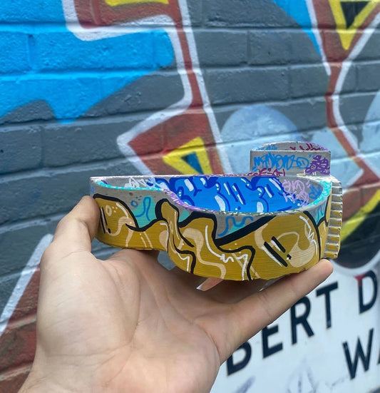 Graffiti Concrete Tray, Urban Art Ashtray