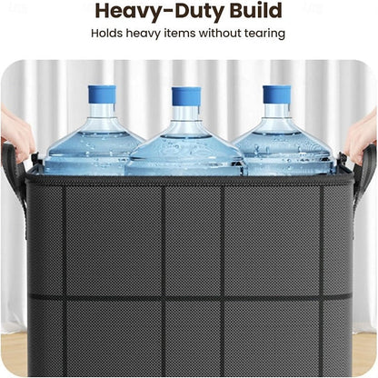 Large Foldable Clothes Storage Bag with Handle and Double Zipper