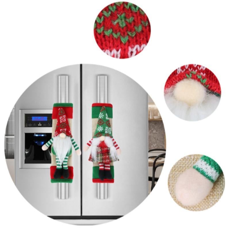 🎅Early Christmas 50%OFF🎅2 set Christmas Gnome Design Fridge Door Handle Cover