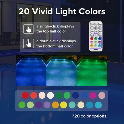 🌟💧 Swimming pool RGB lights – IP68 Waterproof Underwater Light, 3X Brighter, 20 Colors & RF Remote 🌈🎮