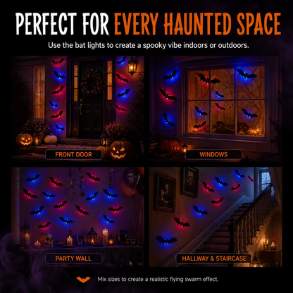 🔥Limited-Time  Halloween LED Flying Bat Decorations