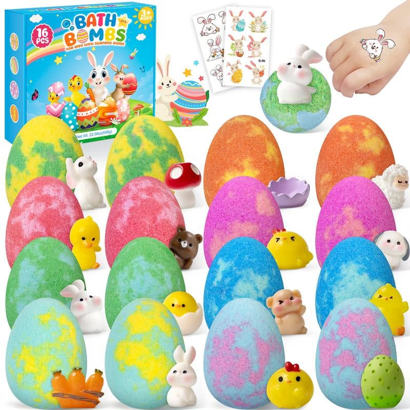 🐣🎁16 Pack Easter Bath Bomb Gift Set