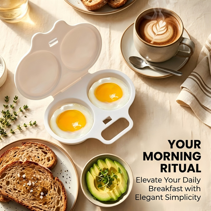 2-Egg Microwave Egg Poacher with Lid
