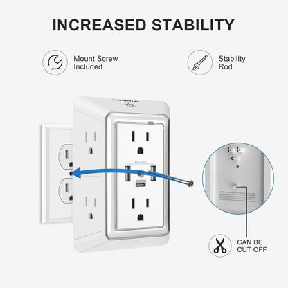 ✨LAST DAY ONLY 50% OFF🔥 Multi Plug Outlet Surge Protector