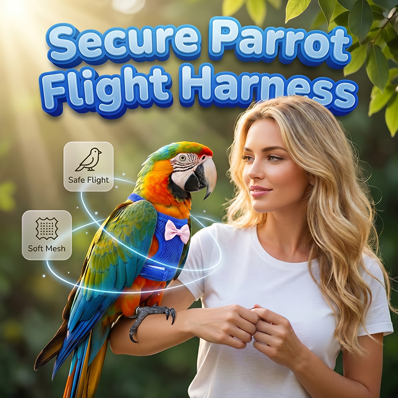 🔥⏰⏳🔥Parrot Flight Harness with Leash