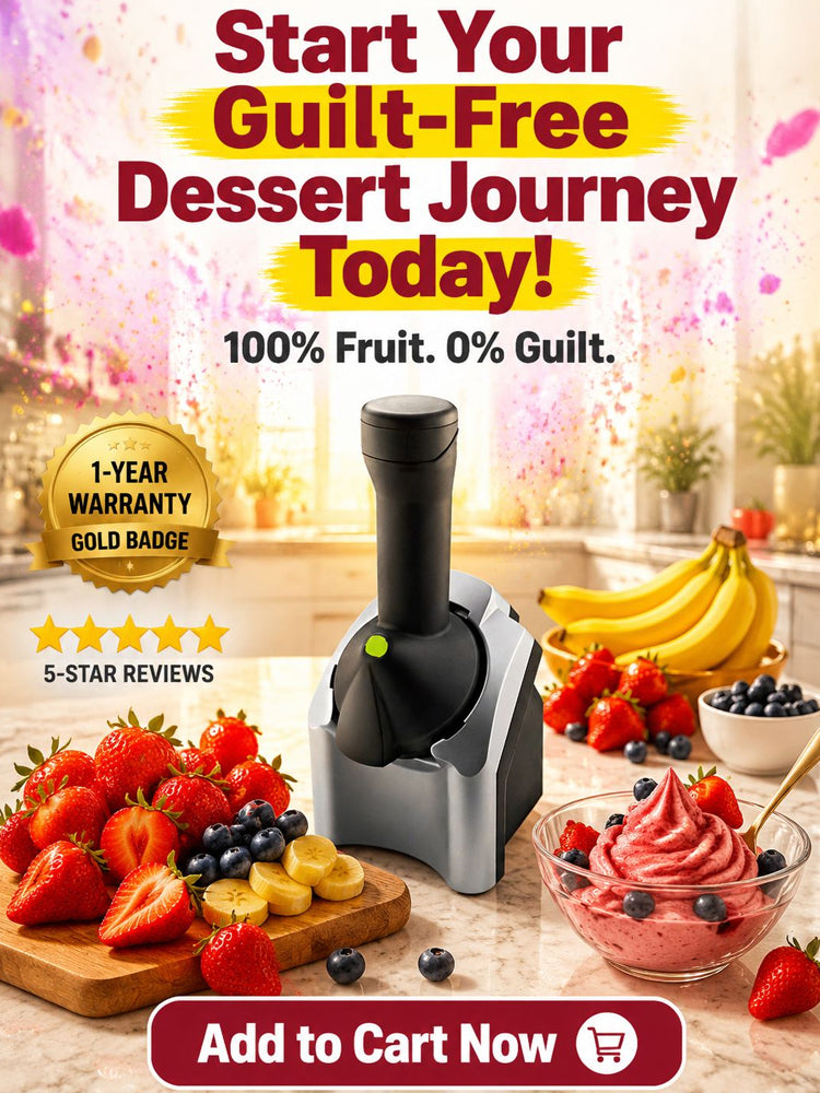 🔥 SAVE 60% + 🍦 Family Fruit Ice Cream Maker – 100% Natural, No Added Sugar & BPA-Free